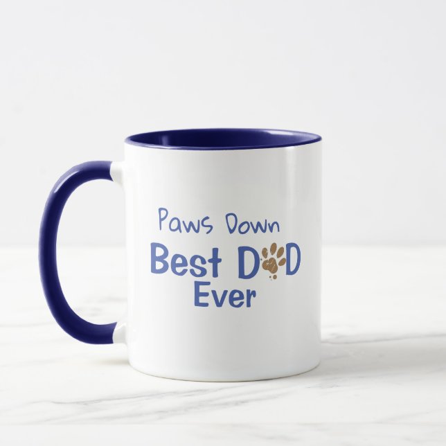 Individuell anpassbare Hunde Vater Vatertag Tasse  (Links)