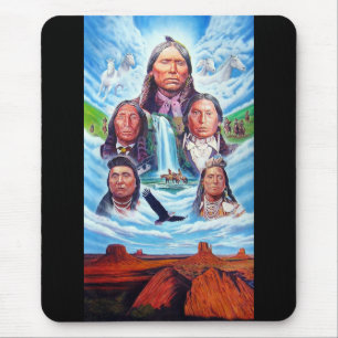 Individuell anpassbare indische Chiefs-Indianer Mousepad