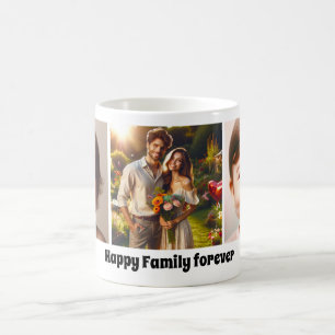 Individuell anpassbare Liebe FotoCollage Tasse