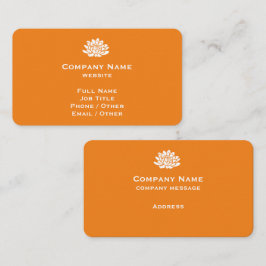 Individuell anpassbare Mandarine Business Card Visitenkarte