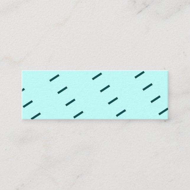 Individuell anpassbare Mini-Karte, 3.0" x 1.0" Vis Mini Visitenkarte (Vorderseite)