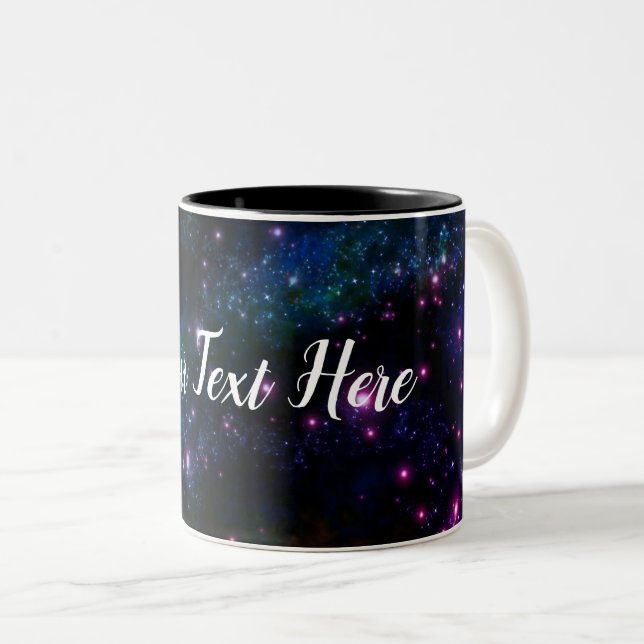 Individuell anpassbare Multicolor Galaxy-Tasse Zweifarbige Tasse (VorderseiteRechts)