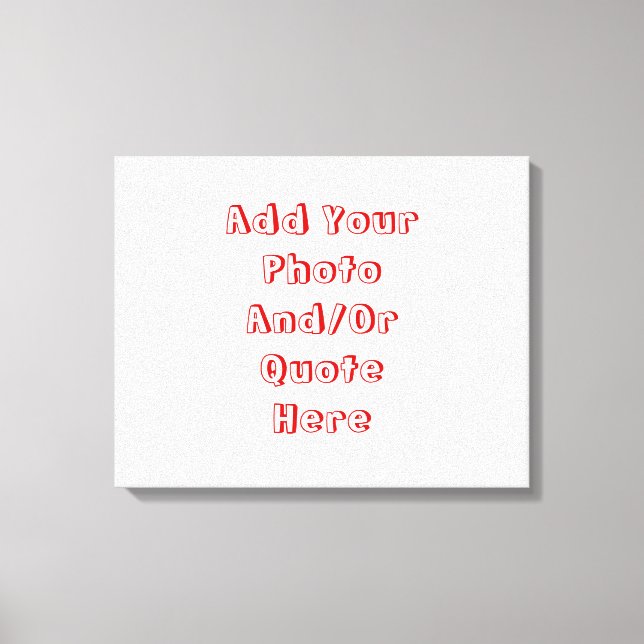 Individuell anpassbare persönliche Leinwand (Vorderseite)