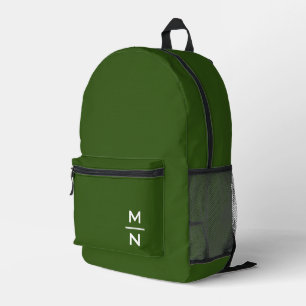 Individuell anpassbare persönliche Monogramm Bedruckter Rucksack