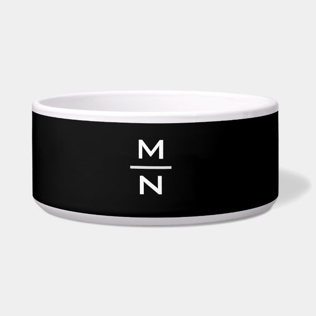 Individuell anpassbare persönliche Monogramm Napf (Vorderseite)
