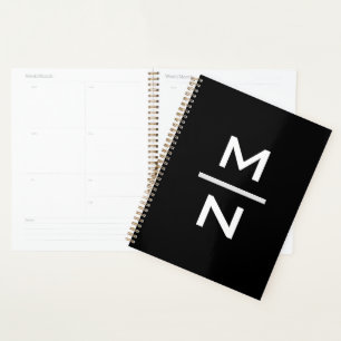Individuell anpassbare persönliche Monogramm Planer
