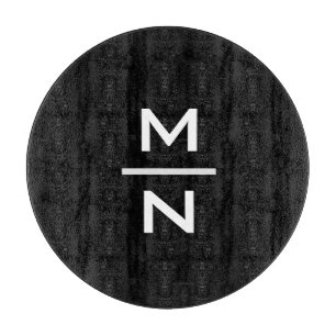 Individuell anpassbare persönliche Monogramm Schneidebrett