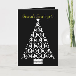 Individuell anpassbare Poodle Holiday Card (Contin Feiertagskarte