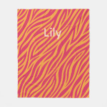 individuell anpassbare rosa und orange gestreifte