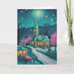 Individuell anpassbare Starry Night Einmaliges Wei Karte
