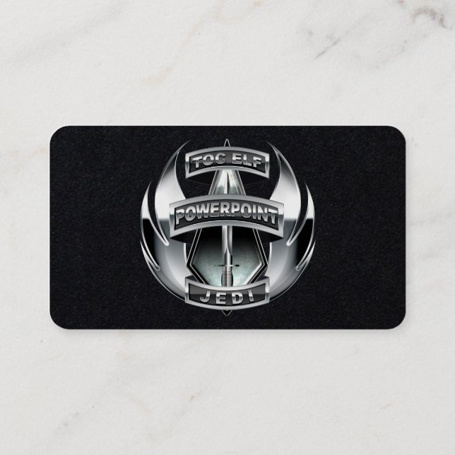 Individuell anpassbare TOC-Elf-Visitenkarte Visitenkarte (Rückseite)