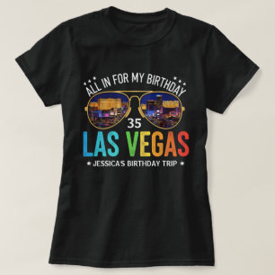 Individuell anpassbare Vegas Birthday Group Trip S T-Shirt