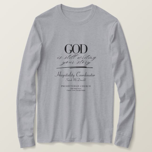 Individuell anpassbarer Christlicher T - Shirt (Design vorne)