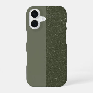 Individuell anpassbarer Glitzer & Matte Moss iPhon iPhone 16 Hülle