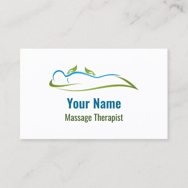 individuell anpassbarer Massagetherapeut Visitenkarte (Vorderseite)