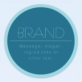 Individuell anpassbarer moderner Text | Ozean und  Etiketten