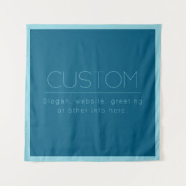 Individuell anpassbarer moderner Text | Ozean und  Wandteppich