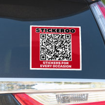 Individuell anpassbarer QR-Code-Aufkleber für die 