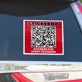 Individuell anpassbarer QR-Code-Aufkleber für die  Aufkleber