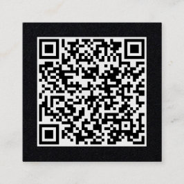 Individuell anpassbarer QR-Code für Unternehmen -  Quadratische Visitenkarte