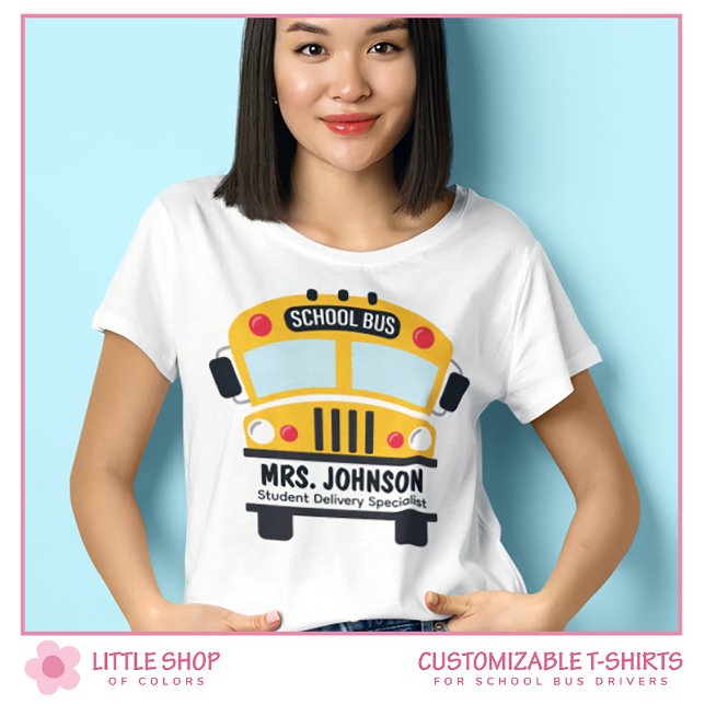Individuell anpassbarer Schulbusfahrer T-Shirt (Von Creator hochgeladen)