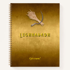 Individuell anpassbares 8,5 x 11 Lughnasadh-Ernte- Notizbuch