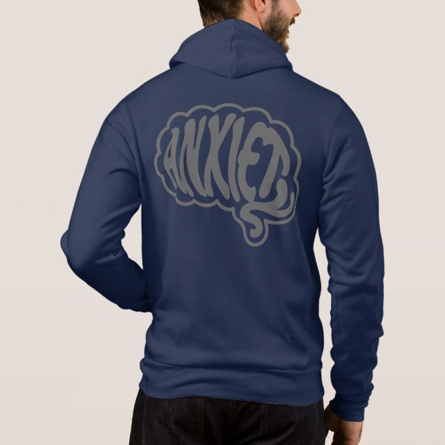 Individuell anpassbares Angstgeflecht Hoodie (Rückseite)
