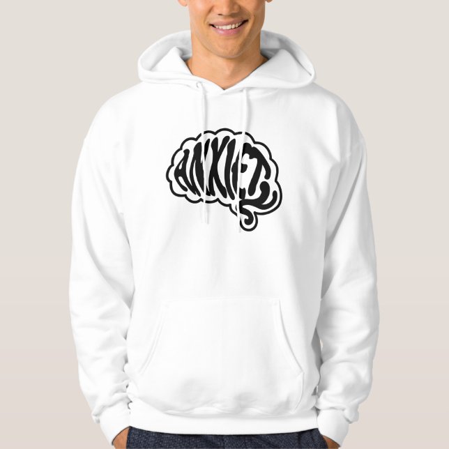 Individuell anpassbares Angstgeflecht Hoodie (Vorderseite)