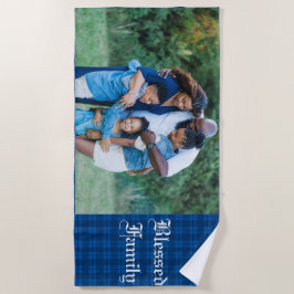 Individuell anpassbares Foto für gesegnete Familie Strandtuch