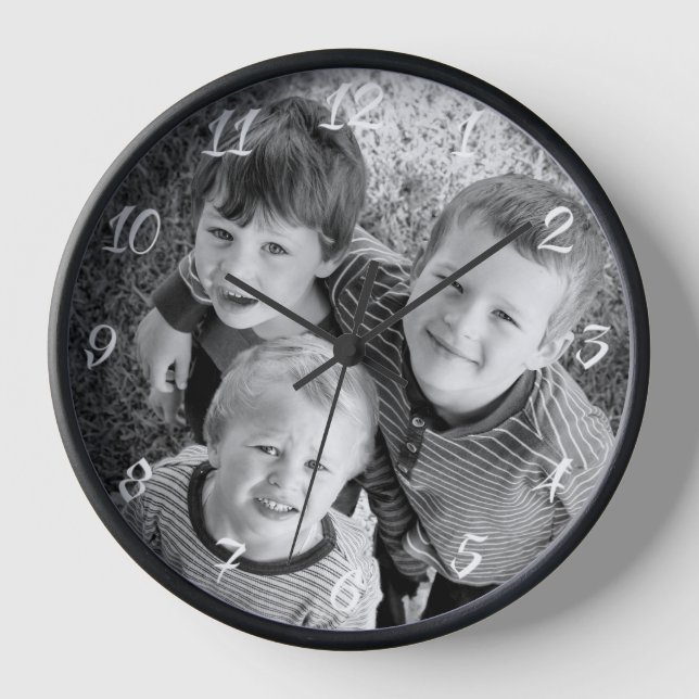 Individuell anpassbares Foto Uhr (Vorderseite)