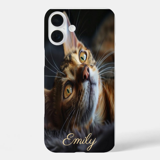 Individuell anpassbares iPhone für Cat Lovers 16 Plus Hülle (Rückseite)