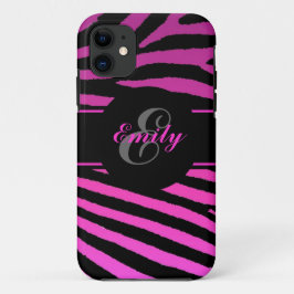 Individuell einstellbare rosa Zebrastreifen iPhone Case-Mate iPhone Hülle