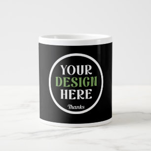 individuell, einzigartig, elegant & minimalistisch Jumbo-Tasse