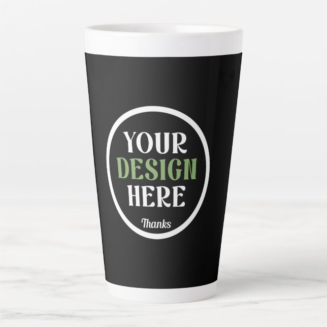 individuell, einzigartig, elegant & minimalistisch milchtasse (Vorderseite)