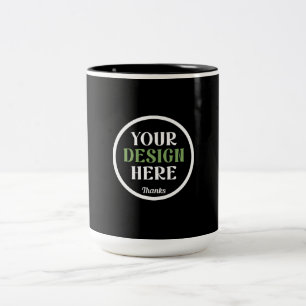 individuell, einzigartig, elegant & minimalistisch zweifarbige tasse