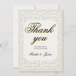 Individuell elegante, moderne, mit einem Karton we Dankeskarte