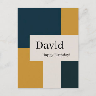 Individuell elegantes minimalistisches Design Postkarte