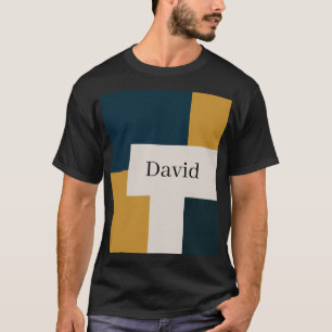 Individuell elegantes minimalistisches Design T-Shirt