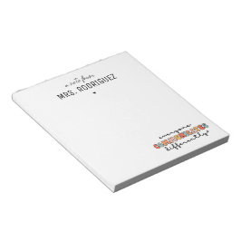 Individuell farbige Kommunikation Notizblock