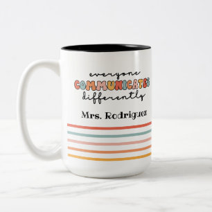 Individuell farbige Kommunikation Zweifarbige Tasse