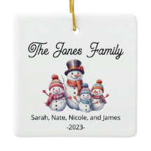 Individuell gestaltbare Familie mit 4 Snowman-Feri