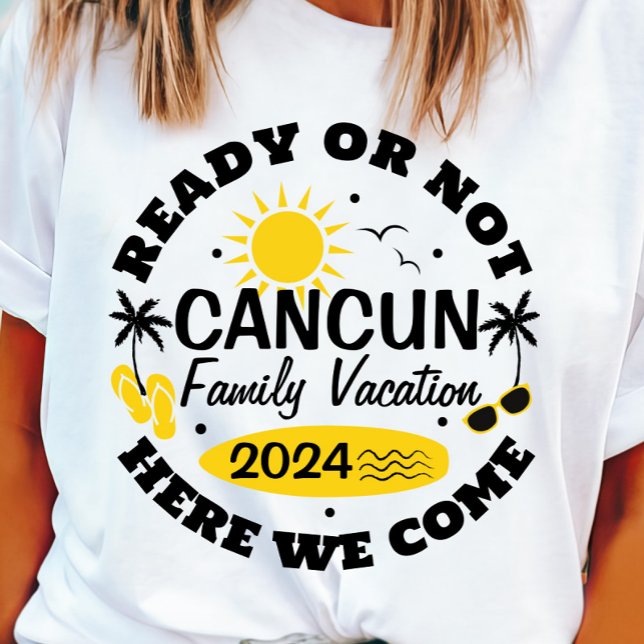 Individuell gestaltbarer Cancun Family Vacation T  T-Shirt (Cancun Family Vacation 2024 T-shirt)