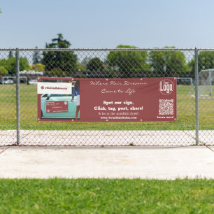 Individuell gestaltbarer Haarsalon Advocacy Outdoo Banner