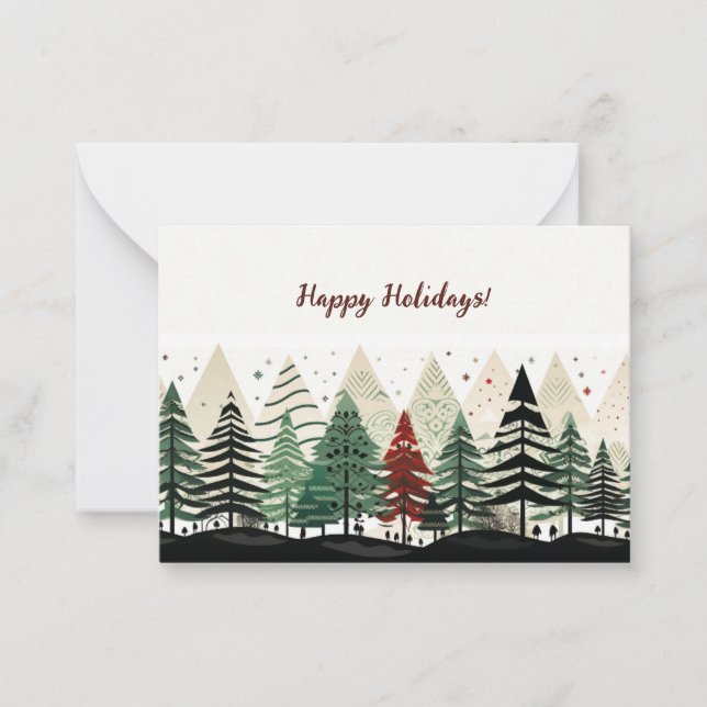 Individuell gestaltbarer Holliday, Weihnachtskarte Mitteilungskarte (Vorderseite)