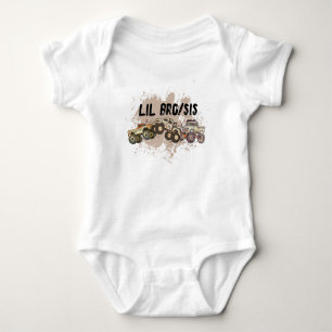 Individuell gestaltete Baby Monster Truck Geburtst Baby Strampler