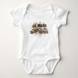 Individuell gestaltete Baby Monster Truck Geburtst Strampler