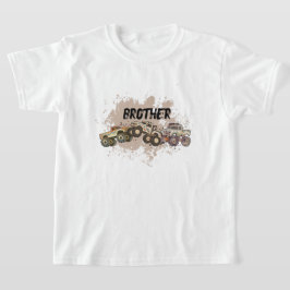 Individuell gestaltete Brother Monster Truck Gebur T-Shirt