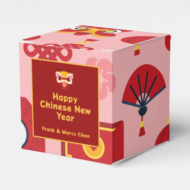 Individuell gestaltete chinesische Neujahrslucky R Geschenkschachtel (Vorderseite)