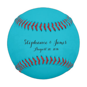 Individuell gestaltete farbenfrohe Hochzeiten Baseball