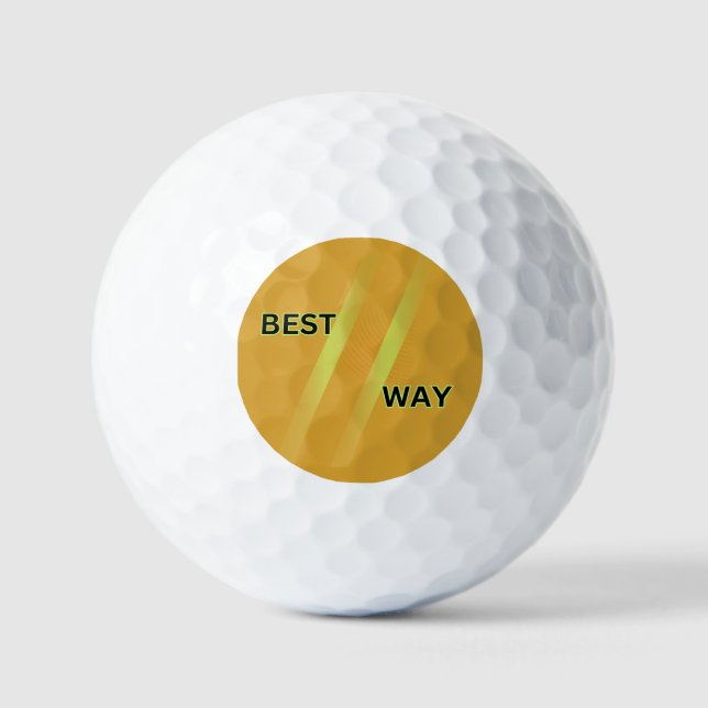Individuell gestaltete Golf Ball-Designs Golfball (Vorderseite)